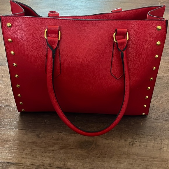 Handbags - Unbranded red faux leather large tote